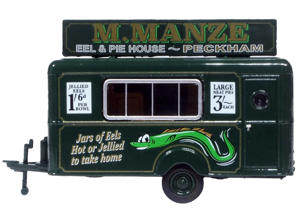 Mobile Food Trailer "M. Manze Eel and Pie House - Peckham" 1/87 (HO) Scale Diecast Model by Oxford Diecast - image 2