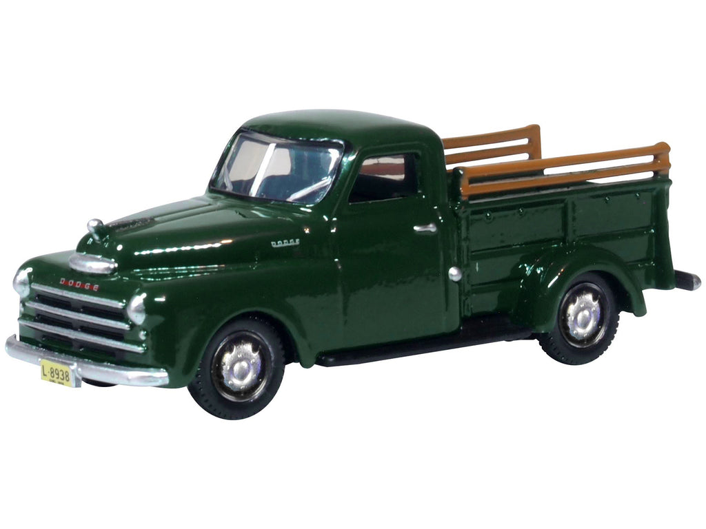 1948 Dodge B-1B Pickup Truck Dark Green 1/87 (HO) Scale Diecast Model Car by Oxford Diecast - image 2