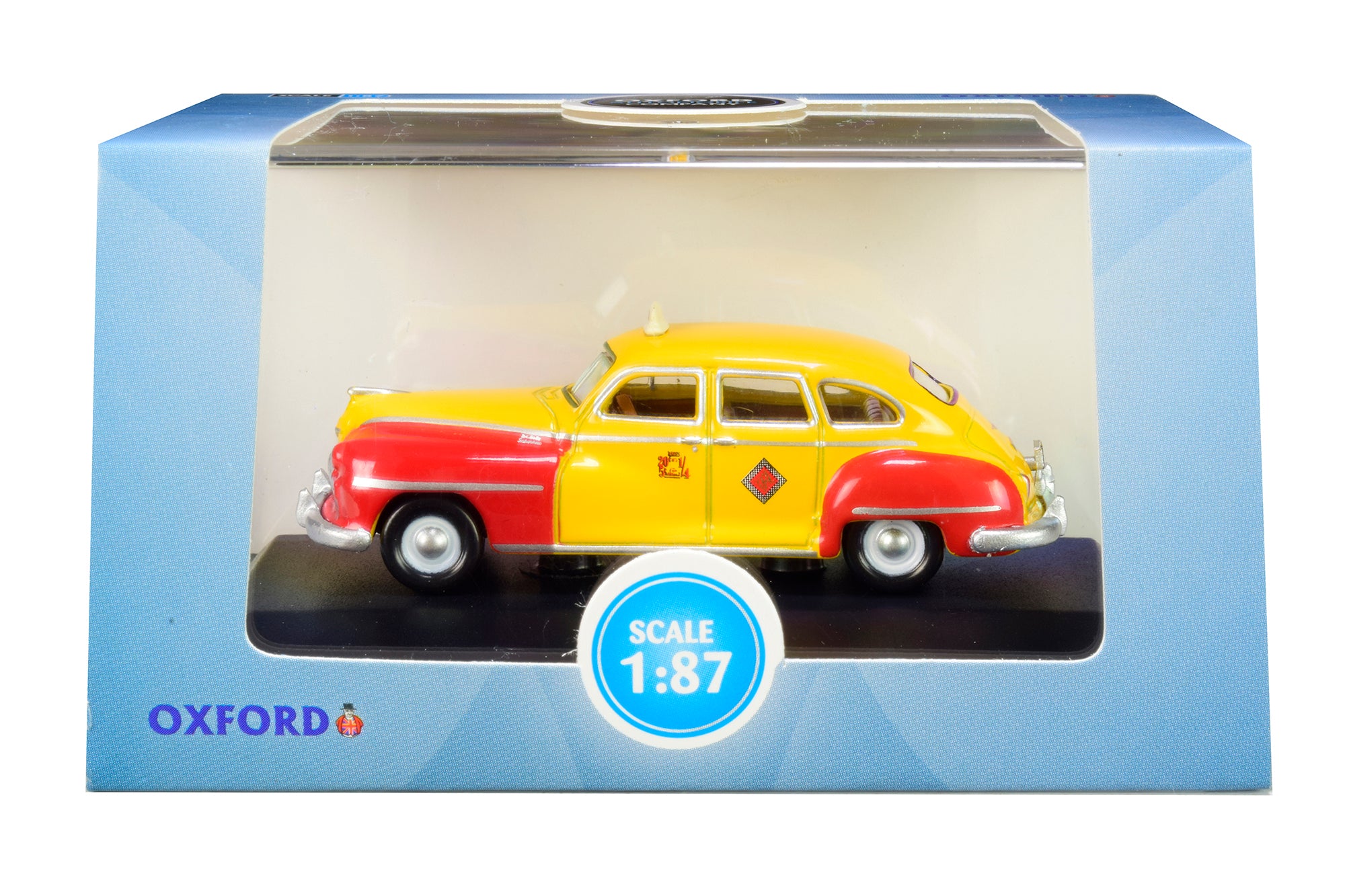 1946-1948 DeSoto Suburban Yellow and Red "San Francisco Taxi" "The Godfather" Movie 1/87 (HO) Scale Diecast Model Car by Oxford Diecast - image 2