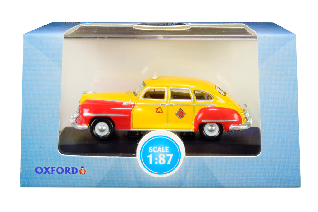 1946-1948 DeSoto Suburban Yellow and Red "San Francisco Taxi" "The Godfather" Movie 1/87 (HO) Scale Diecast Model Car by Oxford Diecast - image 2