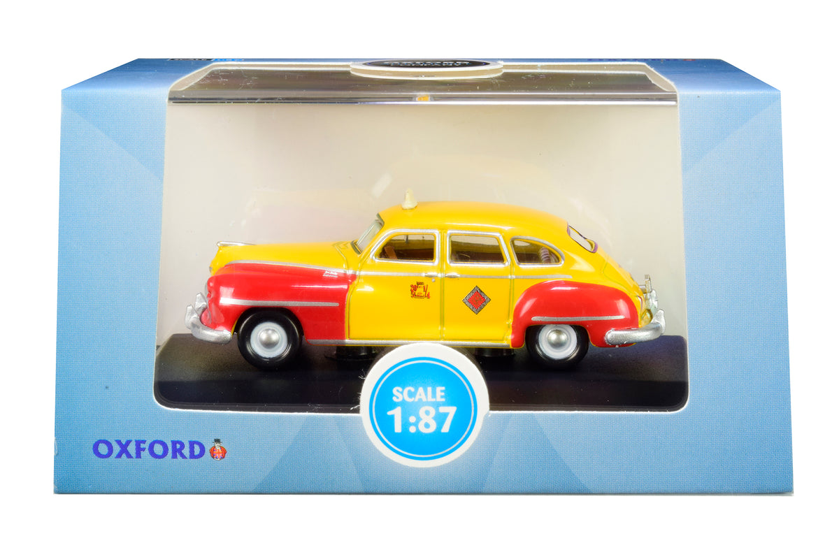 1946-1948 DeSoto Suburban Yellow and Red "San Francisco Taxi" "The Godfather" Movie 1/87 (HO) Scale Diecast Model Car by Oxford Diecast - image 2