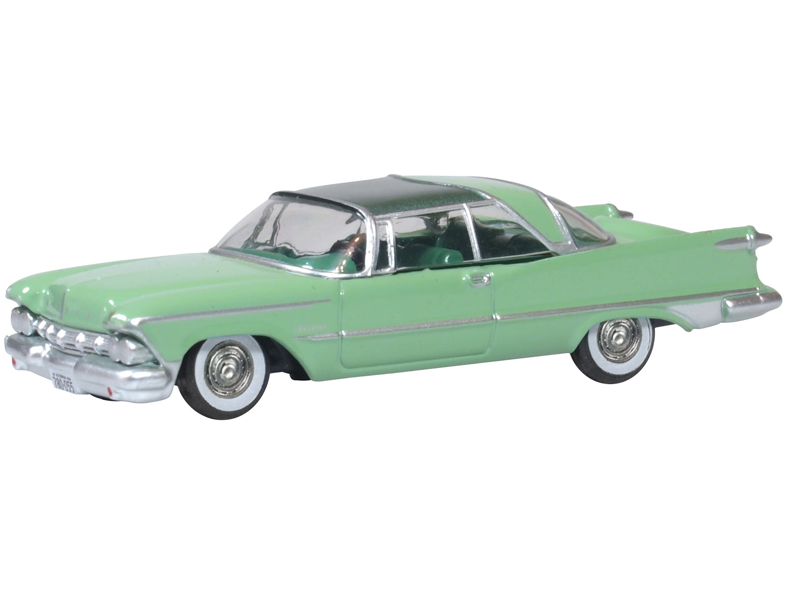 1959 Chrysler Imperial Crown 2 Door Hardtop Highland Green and Ballad Green 1/87 (HO) Scale Diecast Model Car by Oxford Diecast - image 2