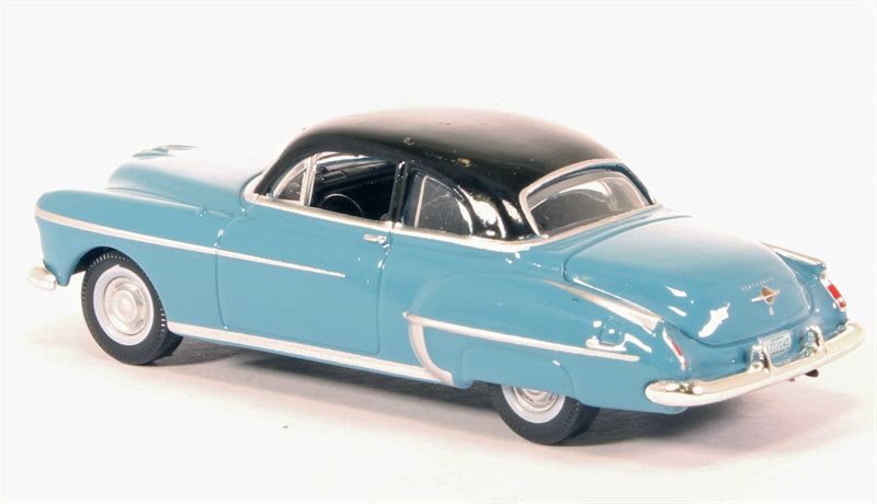 1950 Oldsmobile Rocket 88 Coupe Crest Blue with Black Top 1/87 (HO) Scale Diecast Model Car by Oxford Diecast - image 3
