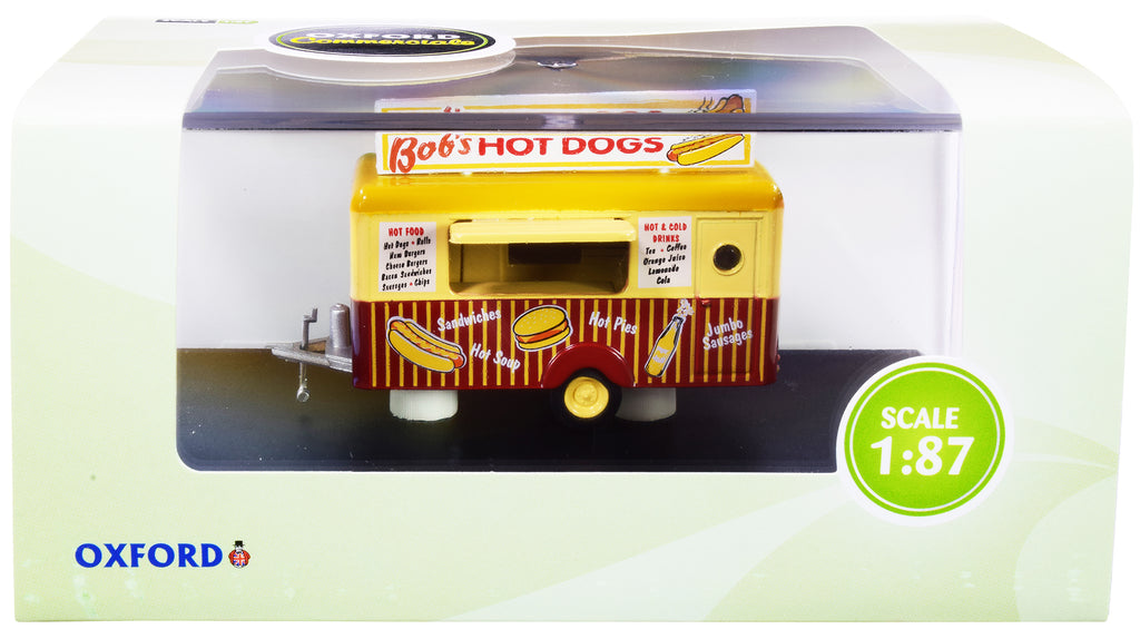 "Bob's Hot Dogs" Mobile Food Trailer 1/87 (HO) Scale Diecast Model by Oxford Diecast - image 3