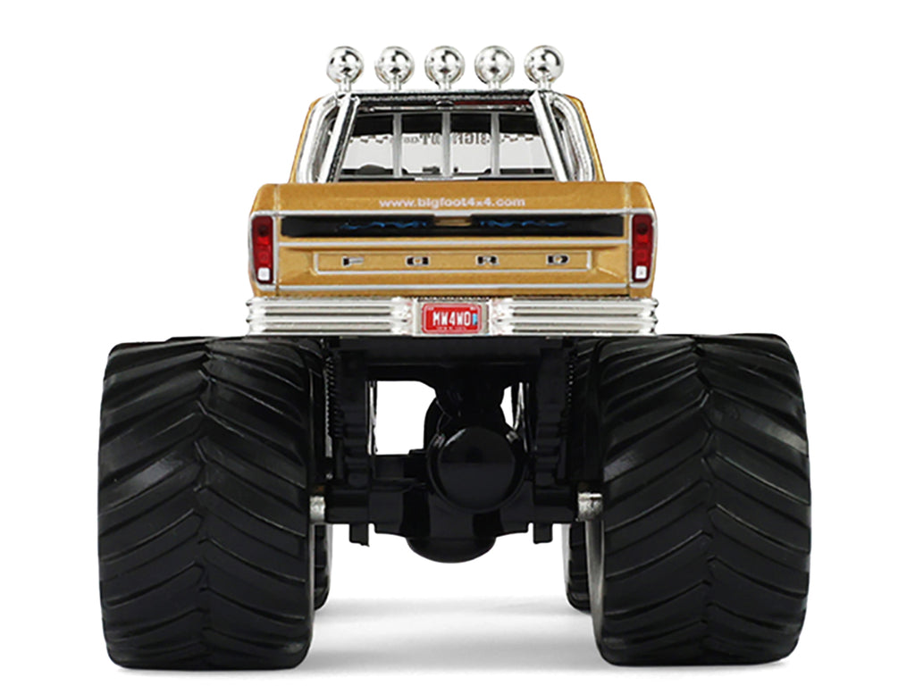 1979 Ford F-250 Monster Truck "Bigfoot #1 50th Anniversary" Gold Metallic "Kings of Crunch" Series 1/43 Diecast Model Car by Greenlight - image 5