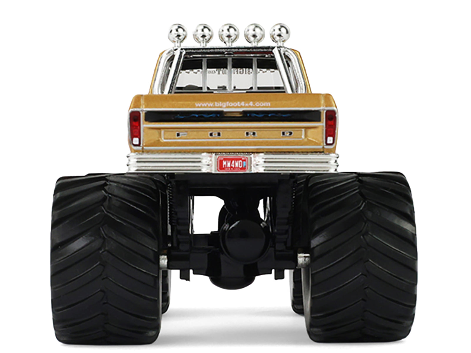 1979 Ford F-250 Monster Truck "Bigfoot #1 50th Anniversary" Gold Metallic "Kings of Crunch" Series 1/43 Diecast Model Car by Greenlight - image 5