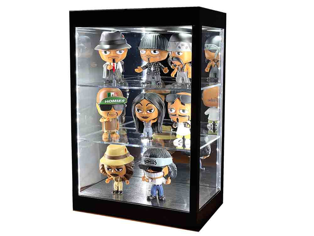 Showcase 3 Tier Display Case with Mirror Back Panel and LED Lights for 1/64-1/18  Scale Models - image 3