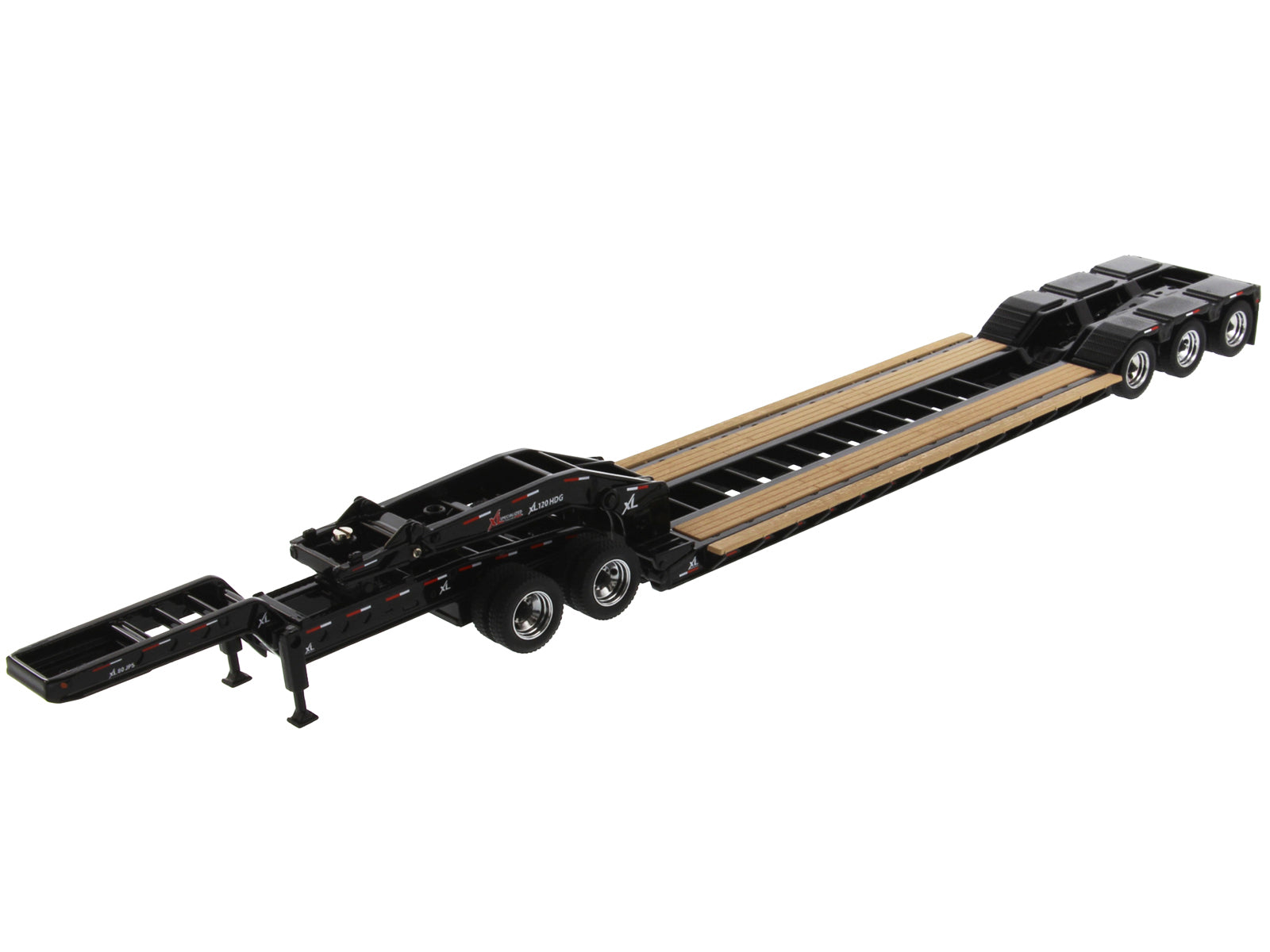 XL 120 Low-Profile HDG Outrigger Style Trailer with Jeep and 2 Boosters "Transport Series" 1/50 Diecast Model by Diecast Masters - image 2