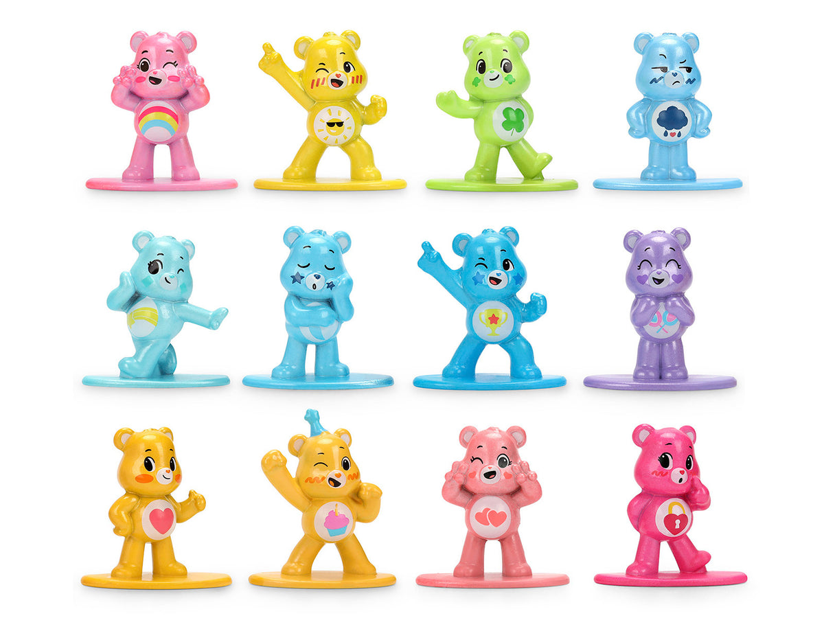 Set of 12 Diecast Figures Care Bears Franchise Nano Metalfigs Series Diecast Models by Jada - image 2
