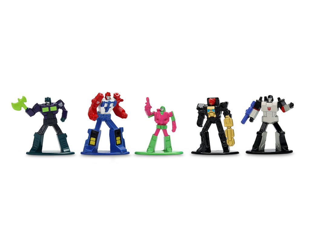 Set of 12 Diecast Figures Transformers Franchise Nano Metalfigs Series Diecast Models by Jada - image 3