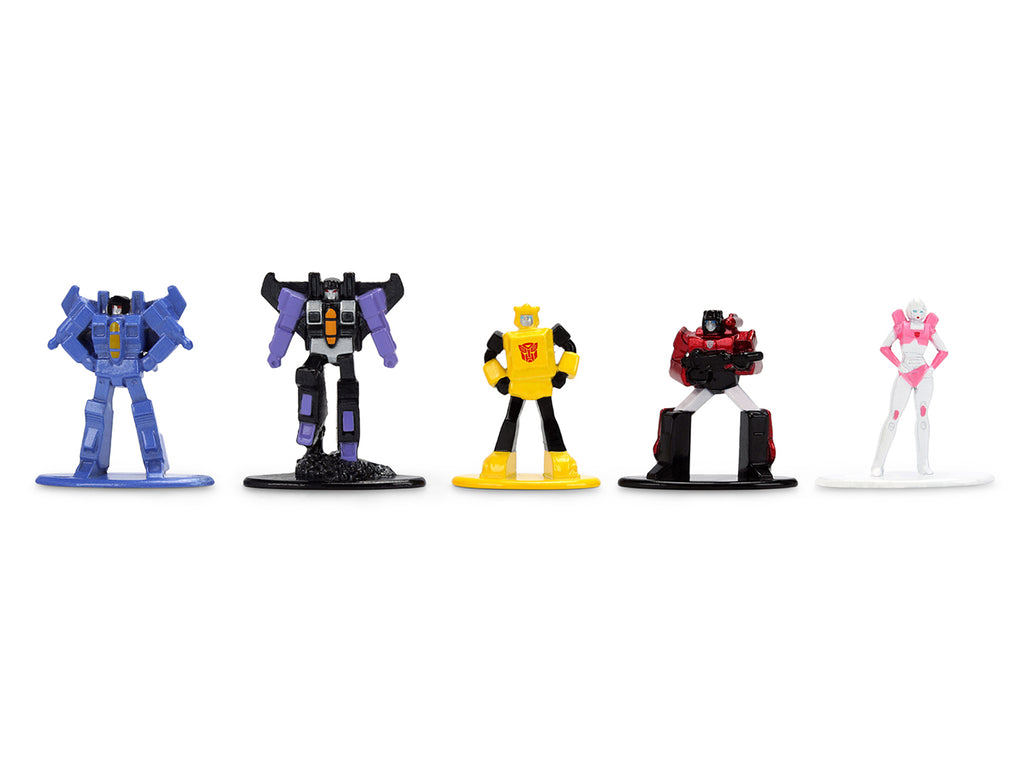 Set of 12 Diecast Figures Transformers Franchise Nano Metalfigs Series Diecast Models by Jada - image 4