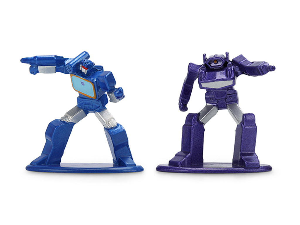 Set of 12 Diecast Figures Transformers Franchise Nano Metalfigs Series Diecast Models by Jada - image 5