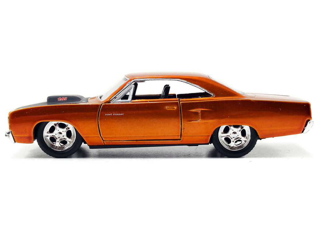 Dom's Plymouth Road Runner Orange Metallic with Matt Black Hood "Fast & Furious" Series 1/32 Diecast Model Car by Jada - image 2