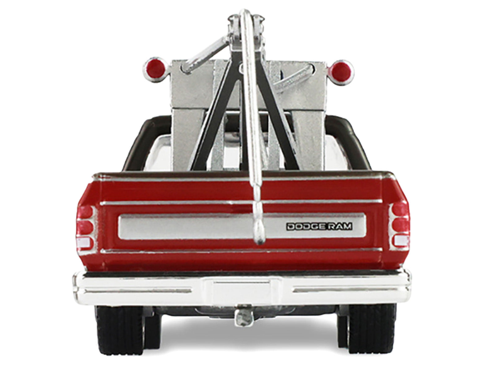 1983 Dodge Ram D-100 Royal SE Tow Truck with Drop-In Tow Hook "Hobby Shop Auto Mechanic" Brown and Red with Work Lights "The Hobby Shop" Series 17 1/64 Diecast Model Car by Greenlight
