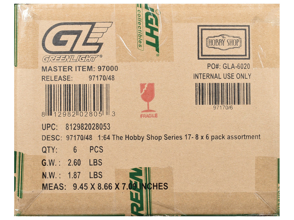 "The Hobby Shop" Series 17 Set of 6 pieces 1/64 Diecast Model Cars by Greenlight