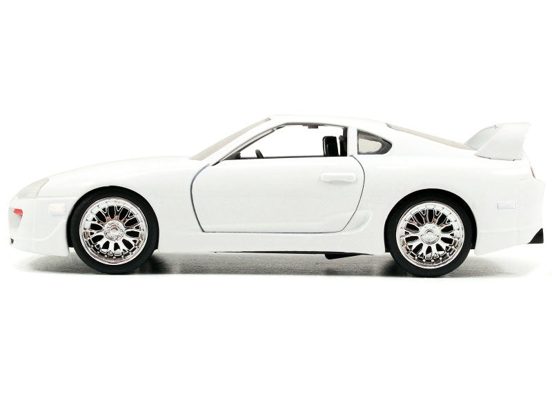 Brian's Toyota Supra White "Fast & Furious 7" (2015) Movie "25 Years of Fast & Furious" Series 1/32 Diecast Model Car by Jada
