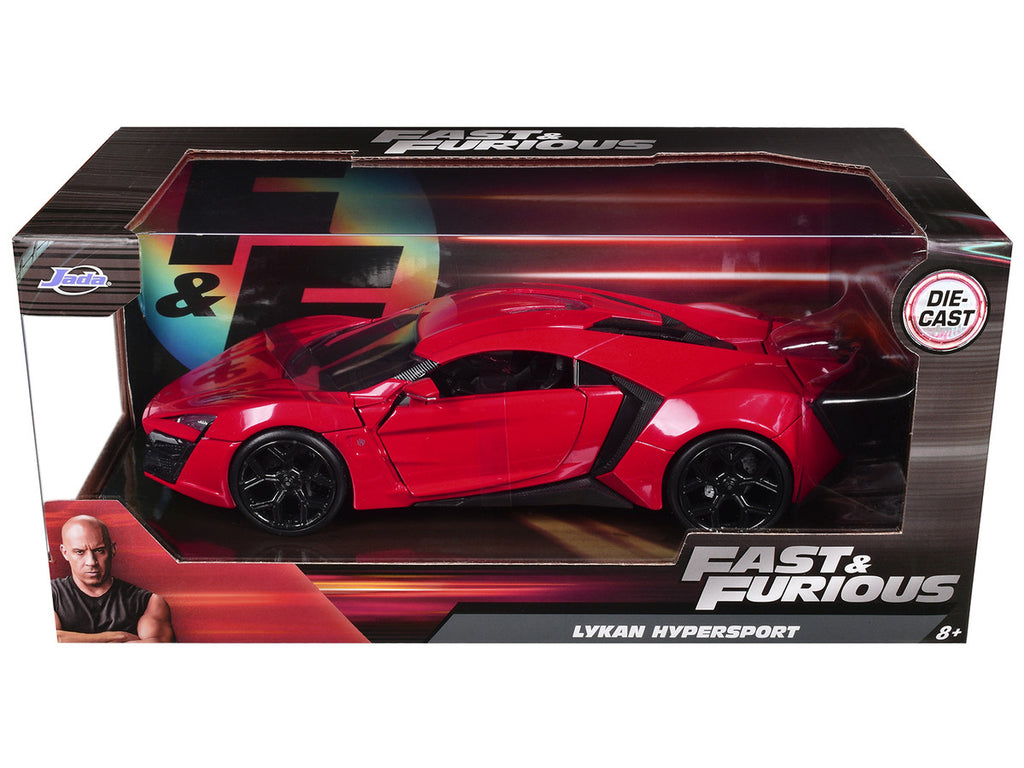 Lykan Hypersport Red "Fast & Furious 7" (2015) Movie 1/24 Diecast Model Car by Jada