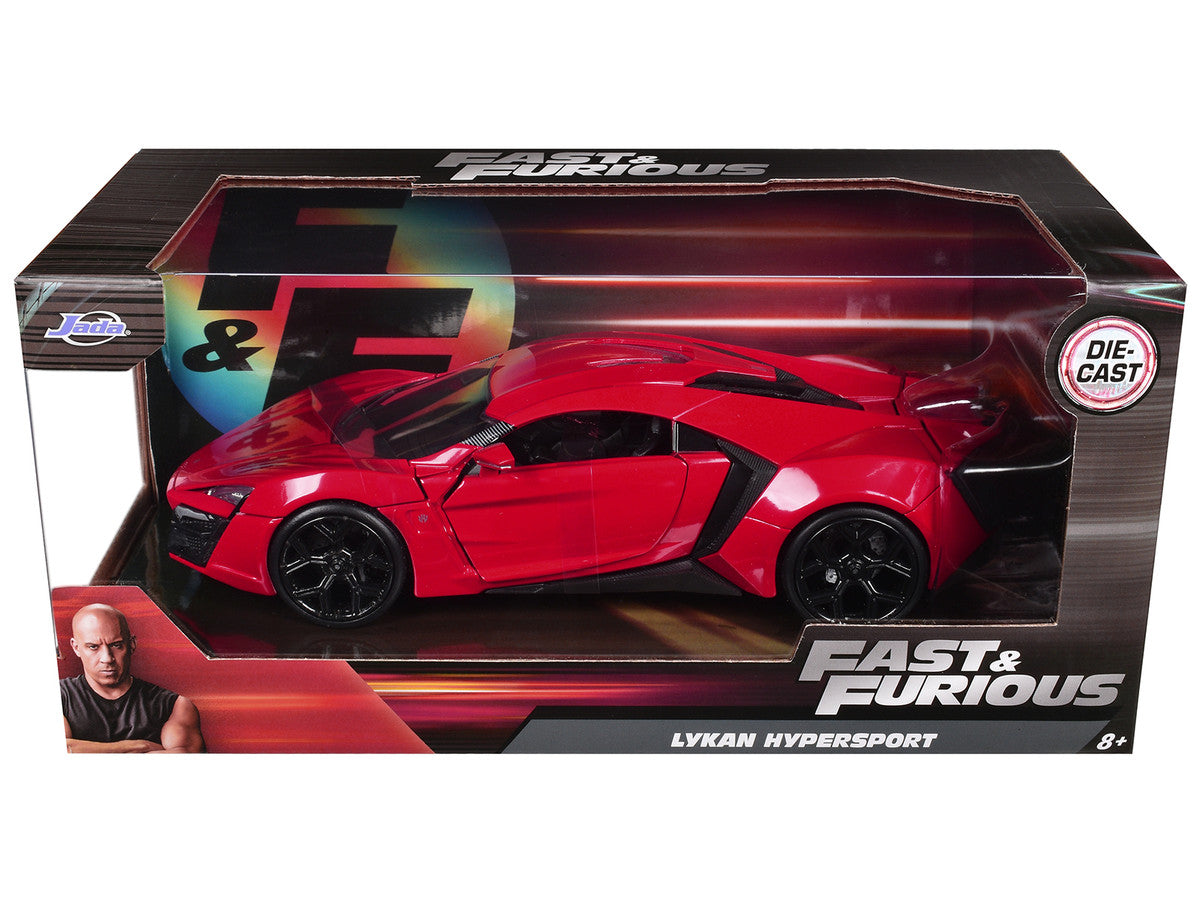 Lykan Hypersport Red "Fast & Furious 7" (2015) Movie 1/24 Diecast Model Car by Jada