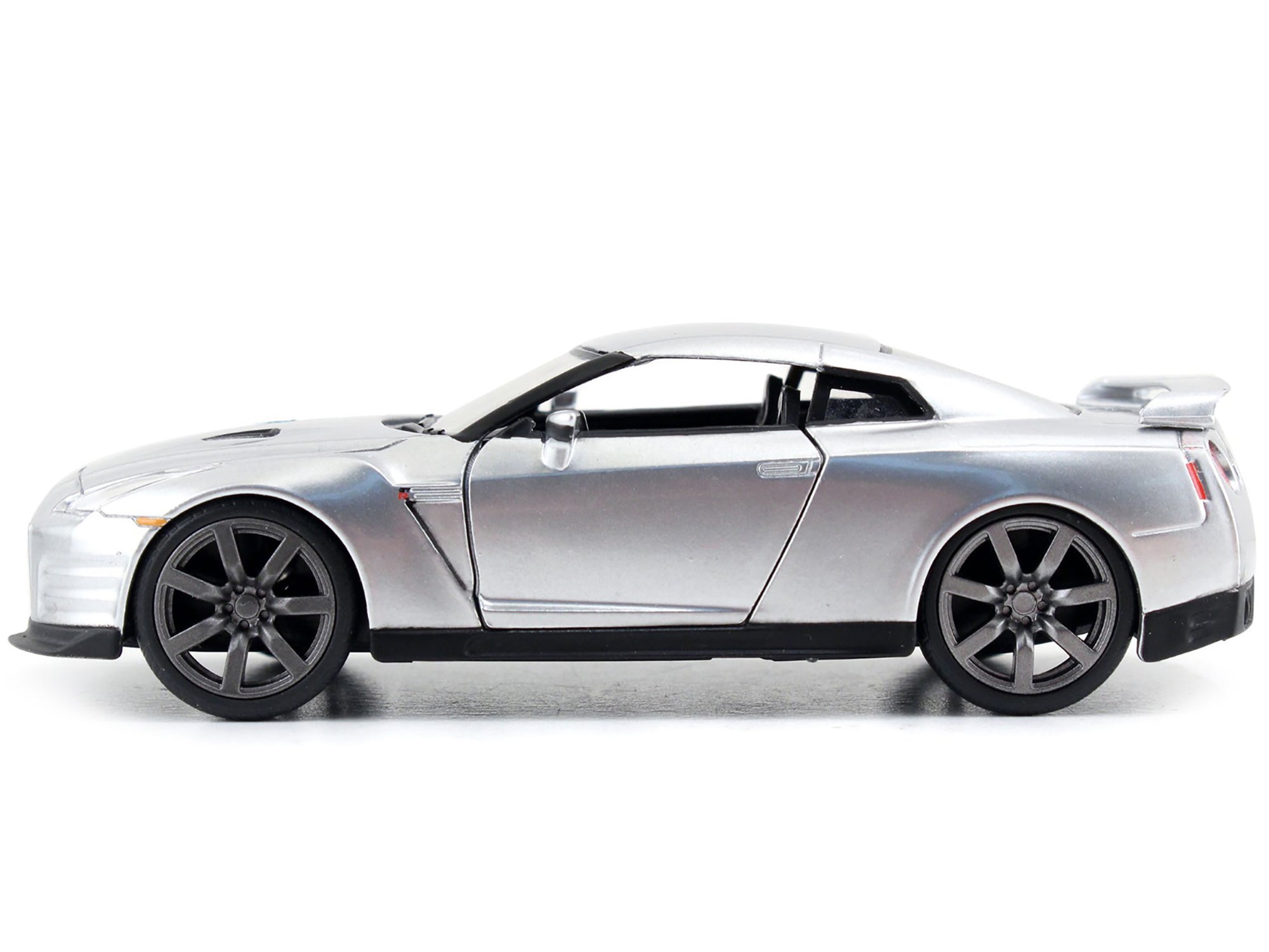 Brian's Nissan GT-R (R35) Silver Metallic "Fast & Furious" Movie 1/32 Diecast Model Car by Jada - image 2