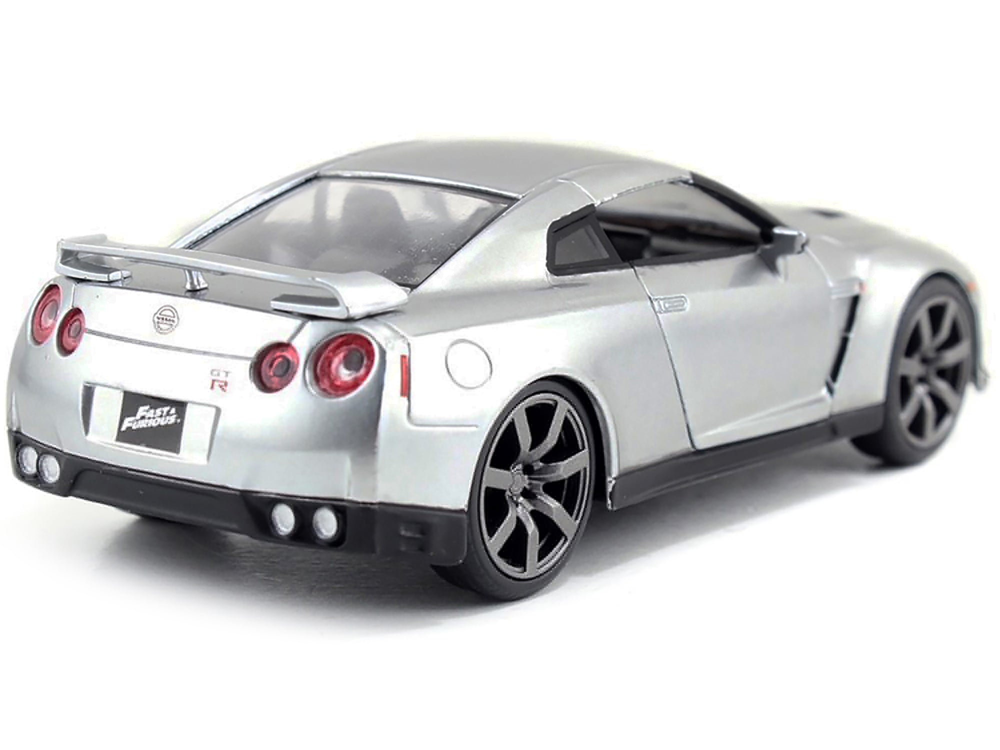 Brian's Nissan GT-R (R35) Silver Metallic "Fast & Furious" Movie 1/32 Diecast Model Car by Jada - image 3