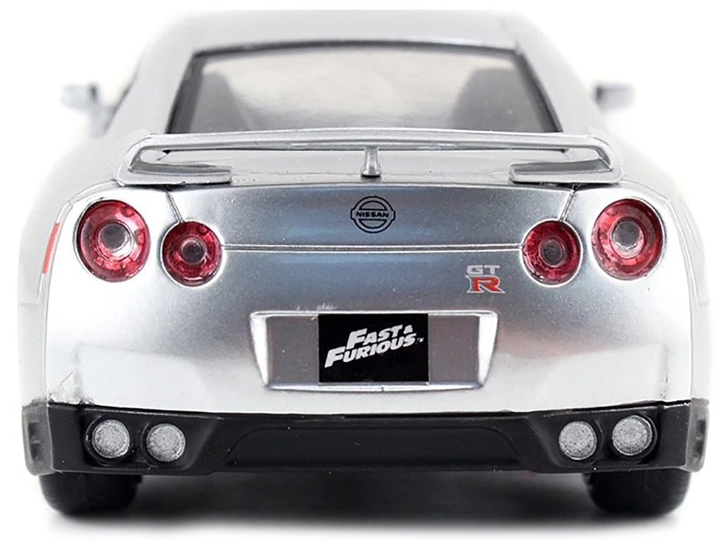 Brian's Nissan GT-R (R35) Silver Metallic "Fast & Furious" Movie 1/32 Diecast Model Car by Jada - image 5