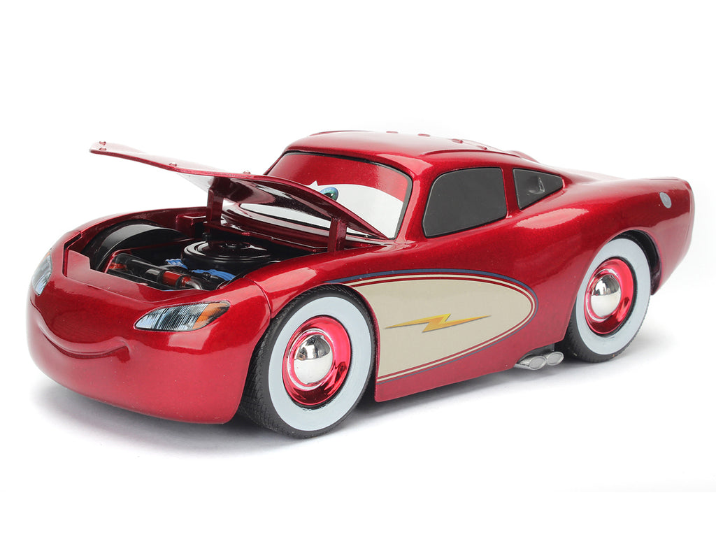 Cruising Lightning McQueen Red Metallic with Extra Wheels Disney & Pixar "Cars" Movie "Hollywood Rides" Series Diecast Model Car by Jada - image 3