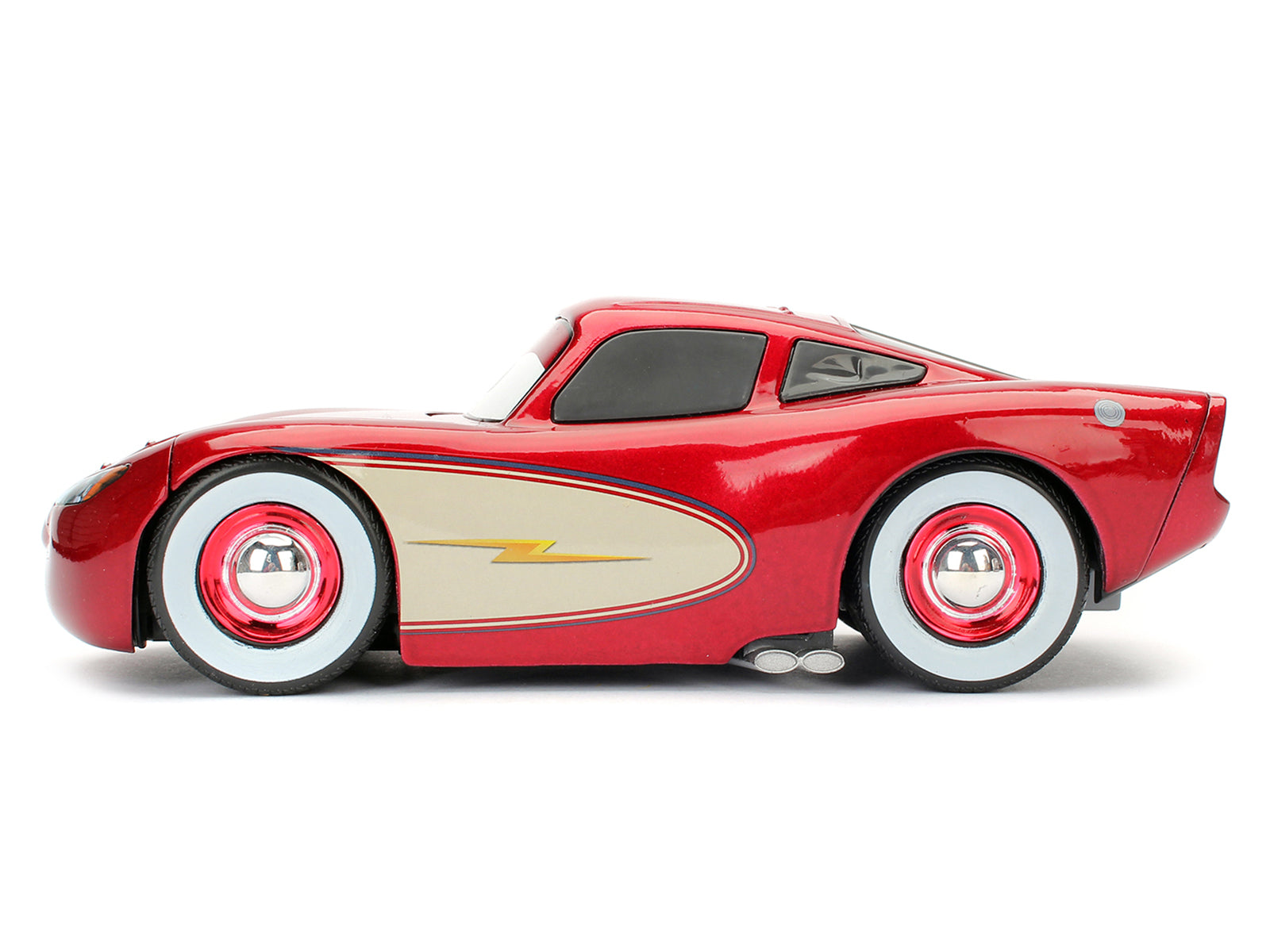 Cruising Lightning McQueen Red Metallic with Extra Wheels Disney & Pixar "Cars" Movie "Hollywood Rides" Series Diecast Model Car by Jada - image 4