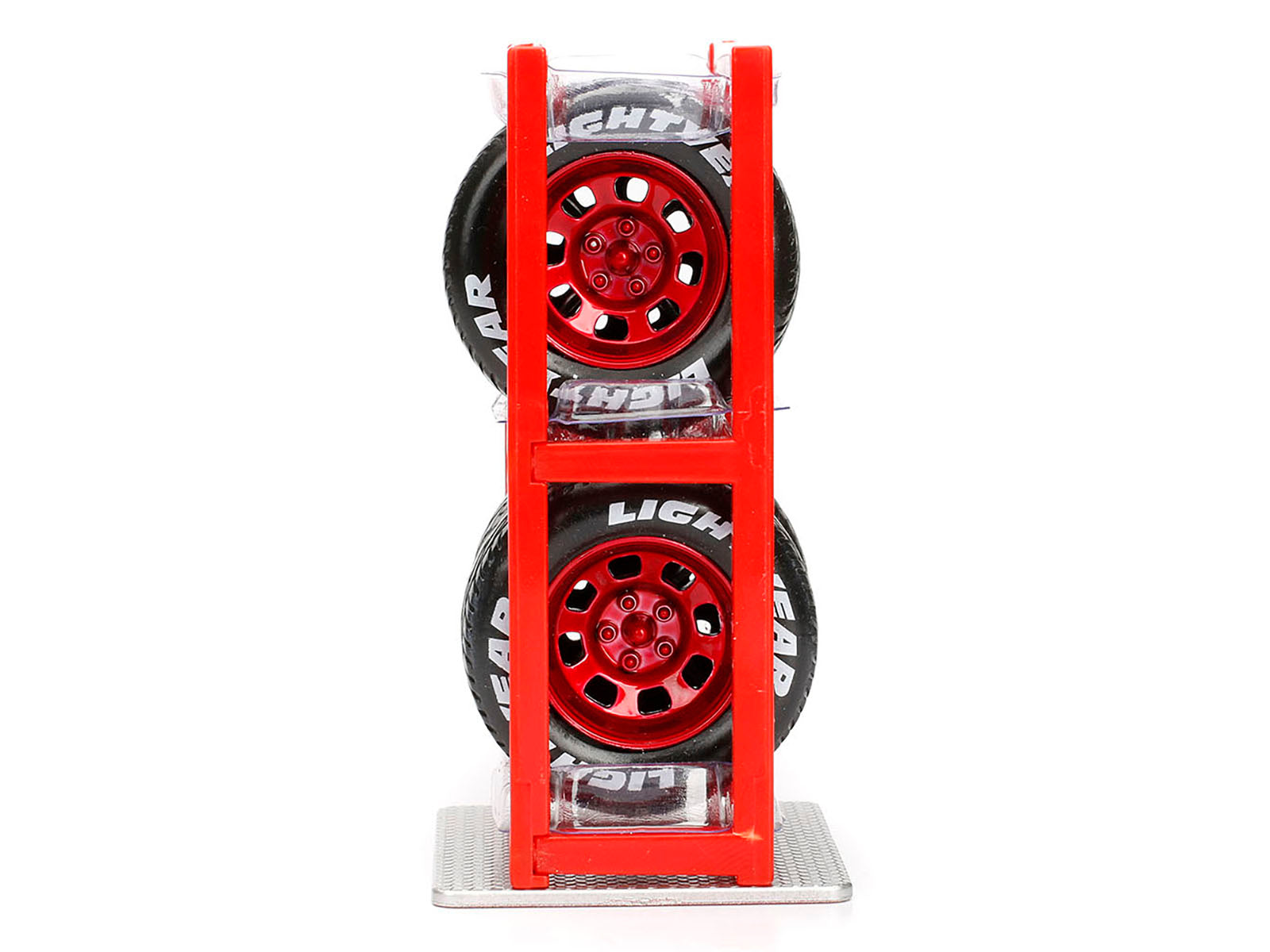 Cruising Lightning McQueen Red Metallic with Extra Wheels Disney & Pixar "Cars" Movie "Hollywood Rides" Series Diecast Model Car by Jada - image 5