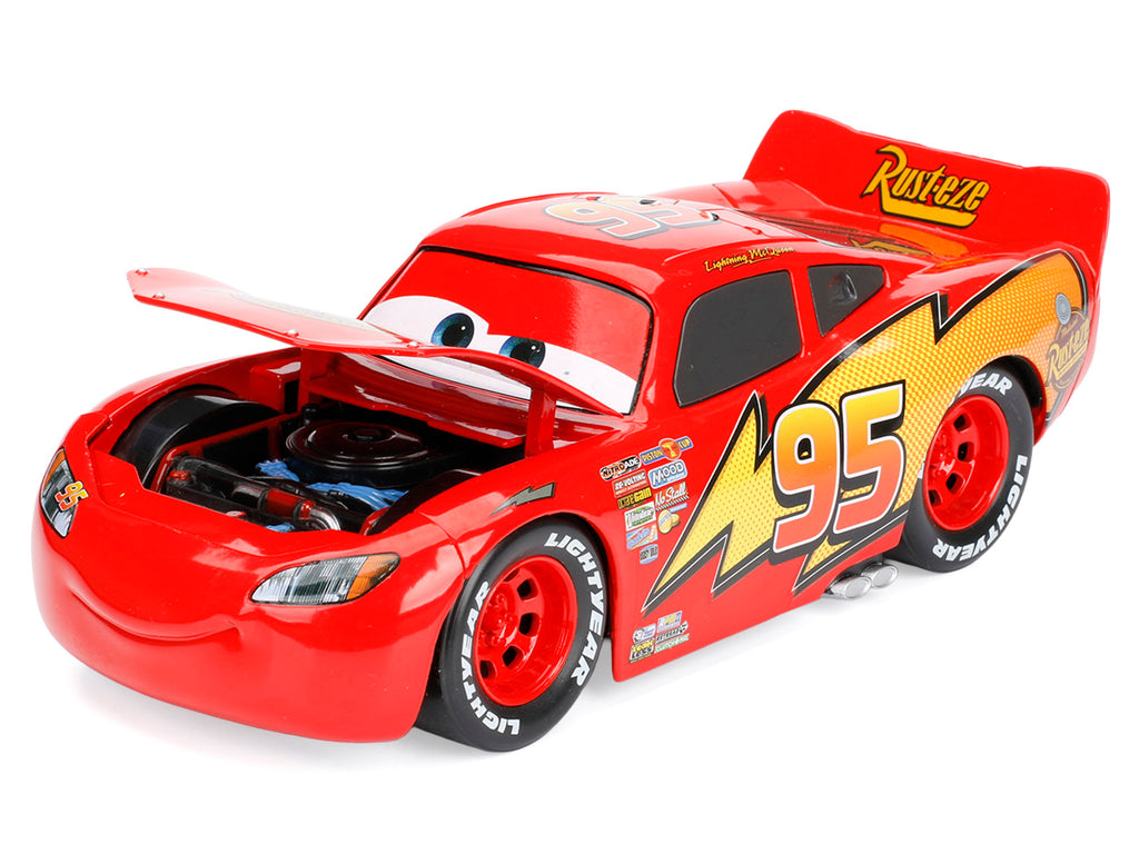 Lightning McQueen #95 Red Disney & Pixar "Cars" Movie "Hollywood Rides" Series Diecast Model Car by Jada - image 2