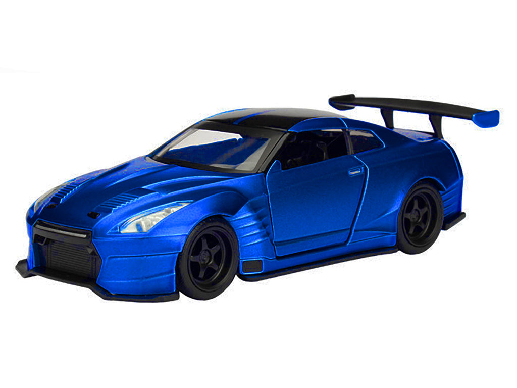 Brian's 2009 Nissan GTR R35 Blue Ben Sopra "Furious 7" (2015) Movie "25 Years of Fast & Furious" Series 1/32 Diecast Model Car by Jada - image 2