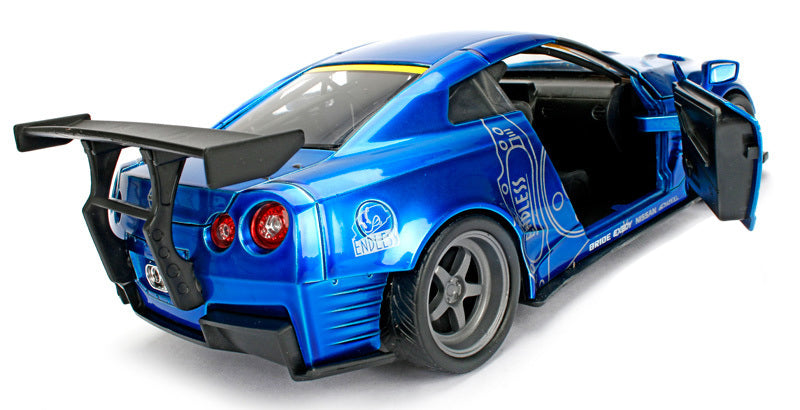 2009 Nissan GT-R (R35) Ben Sopra Blue JDM Tuners 1/24 Diecast Model Car  by Jada - image 3