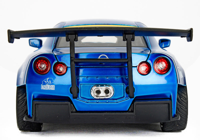 2009 Nissan GT-R (R35) Ben Sopra Blue JDM Tuners 1/24 Diecast Model Car  by Jada - image 4