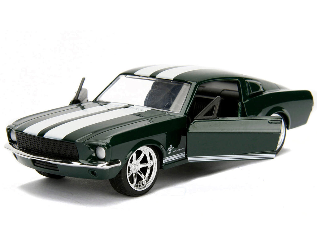 Sean's Ford Mustang Dark Green with White Stripes "Fast & Furious" Movie 1/32 Diecast Model Car by Jada - image 2