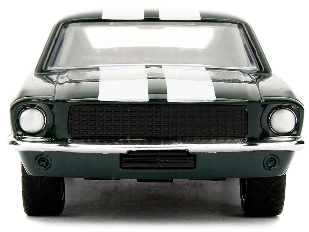 Sean's Ford Mustang Dark Green with White Stripes "Fast & Furious" Movie 1/32 Diecast Model Car by Jada - image 4