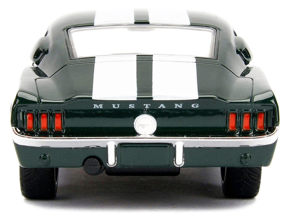 Sean's Ford Mustang Dark Green with White Stripes "Fast & Furious" Movie 1/32 Diecast Model Car by Jada - image 5