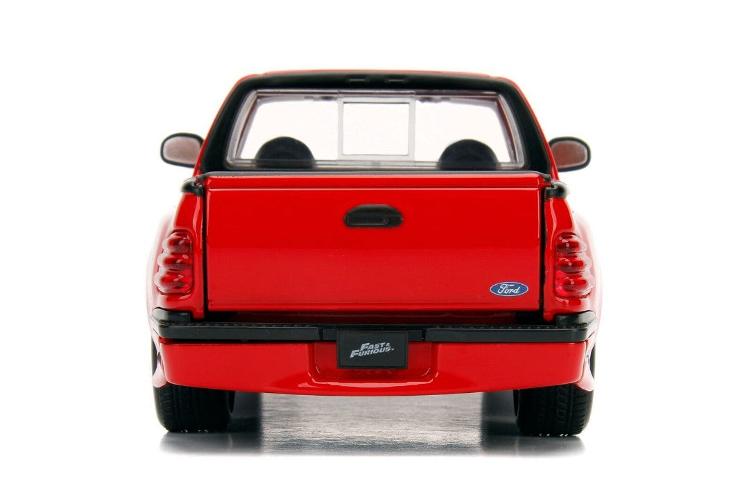 Ford F-150 SVT Lightning Pickup Truck Red "The Fast and the Furious" (2001) Movie "25 Years of Fast & Furious" Series 1/24 Diecast Model Car by Jada - image 4