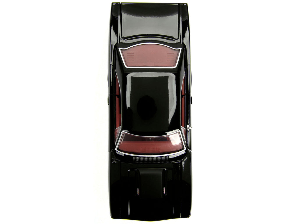 1970 Plymouth Road Runner 440 Black with Red Interior "Bigtime Muscle" Series 1/24 Diecast Model Car by Jada - image 5
