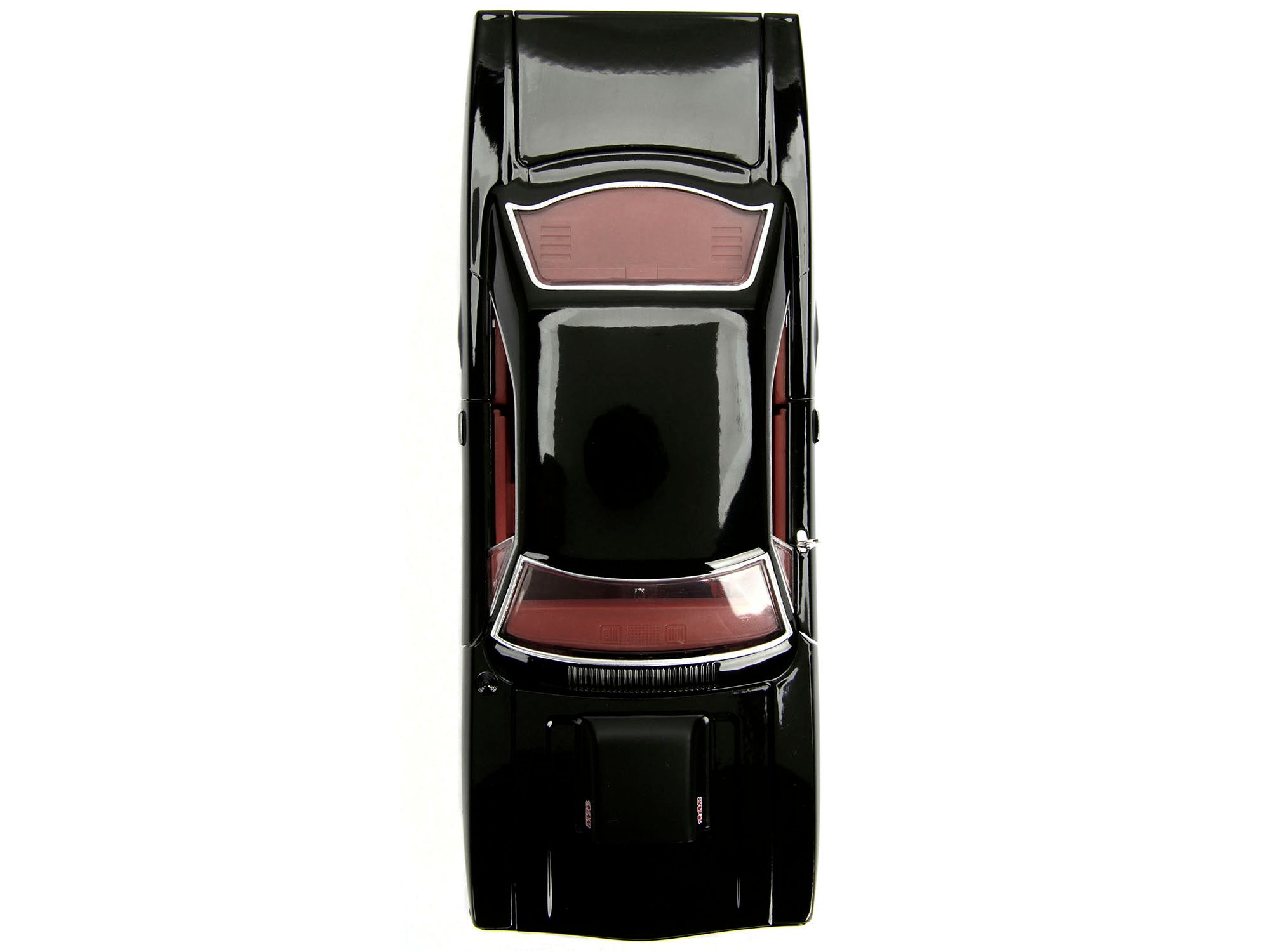 1970 Plymouth Road Runner 440 Black with Red Interior "Bigtime Muscle" Series 1/24 Diecast Model Car by Jada - image 5