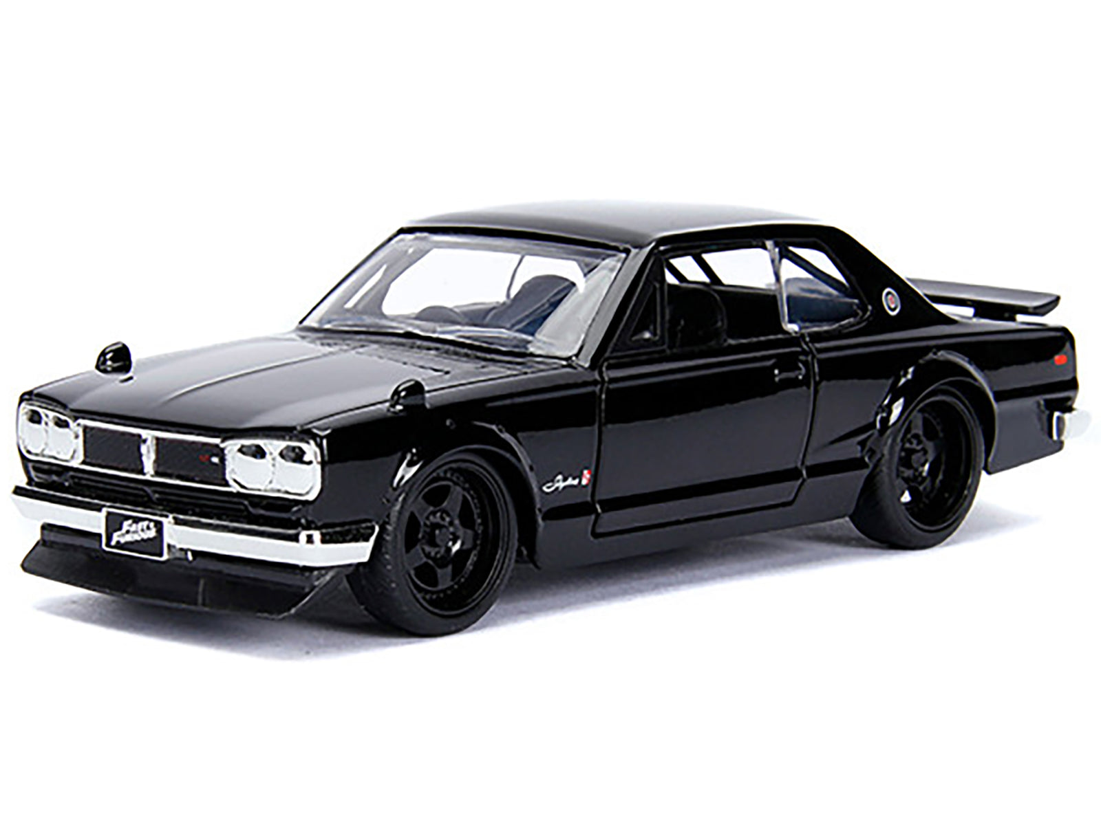 Brian's Nissan Skyline 2000 GT-R (KPGC10) Black "Fast & Furious" Movie 1/32 Diecast Model Car by Jada - image 2