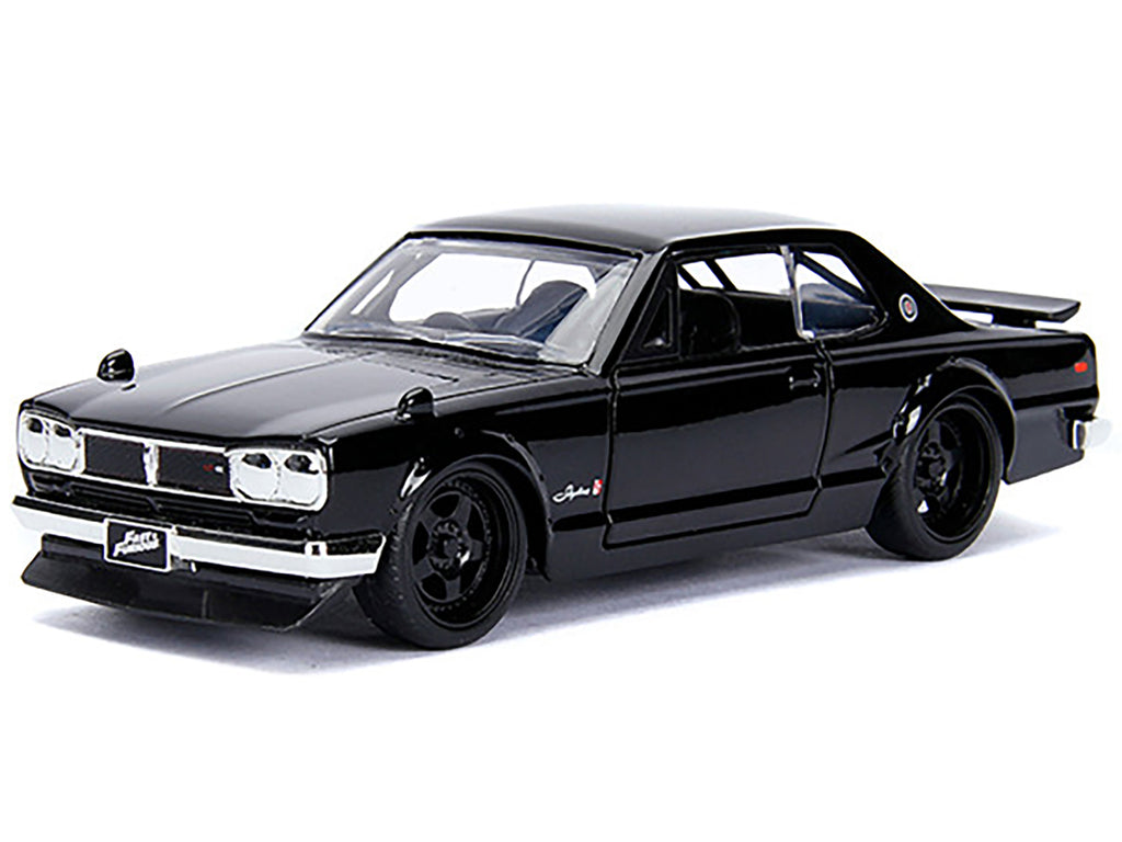 Brian's Nissan Skyline 2000 GT-R (KPGC10) Black "Fast & Furious" Movie 1/32 Diecast Model Car by Jada - image 2