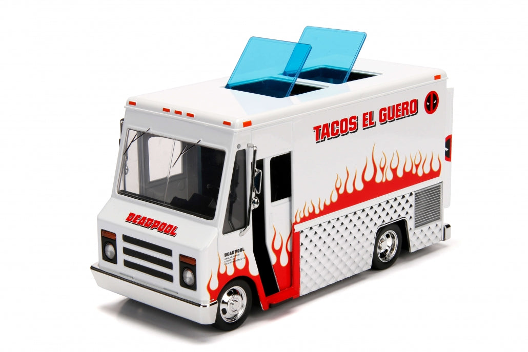 Deadpool Taco Truck with Deadpool Diecast Figurine "Marvel" Series 1/24 Diecast Model by Jada - image 3
