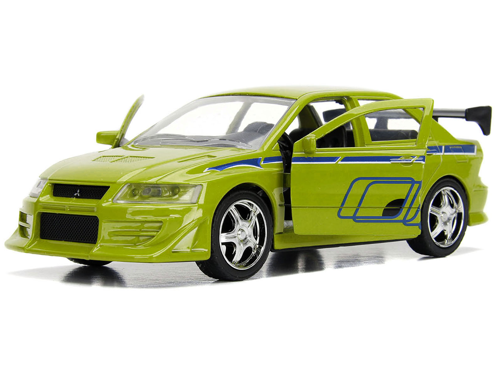 Brian's Mitsubishi Lancer Evolution VII Green "Fast & Furious" Movie 1/32 Diecast Model Car by Jada - image 2