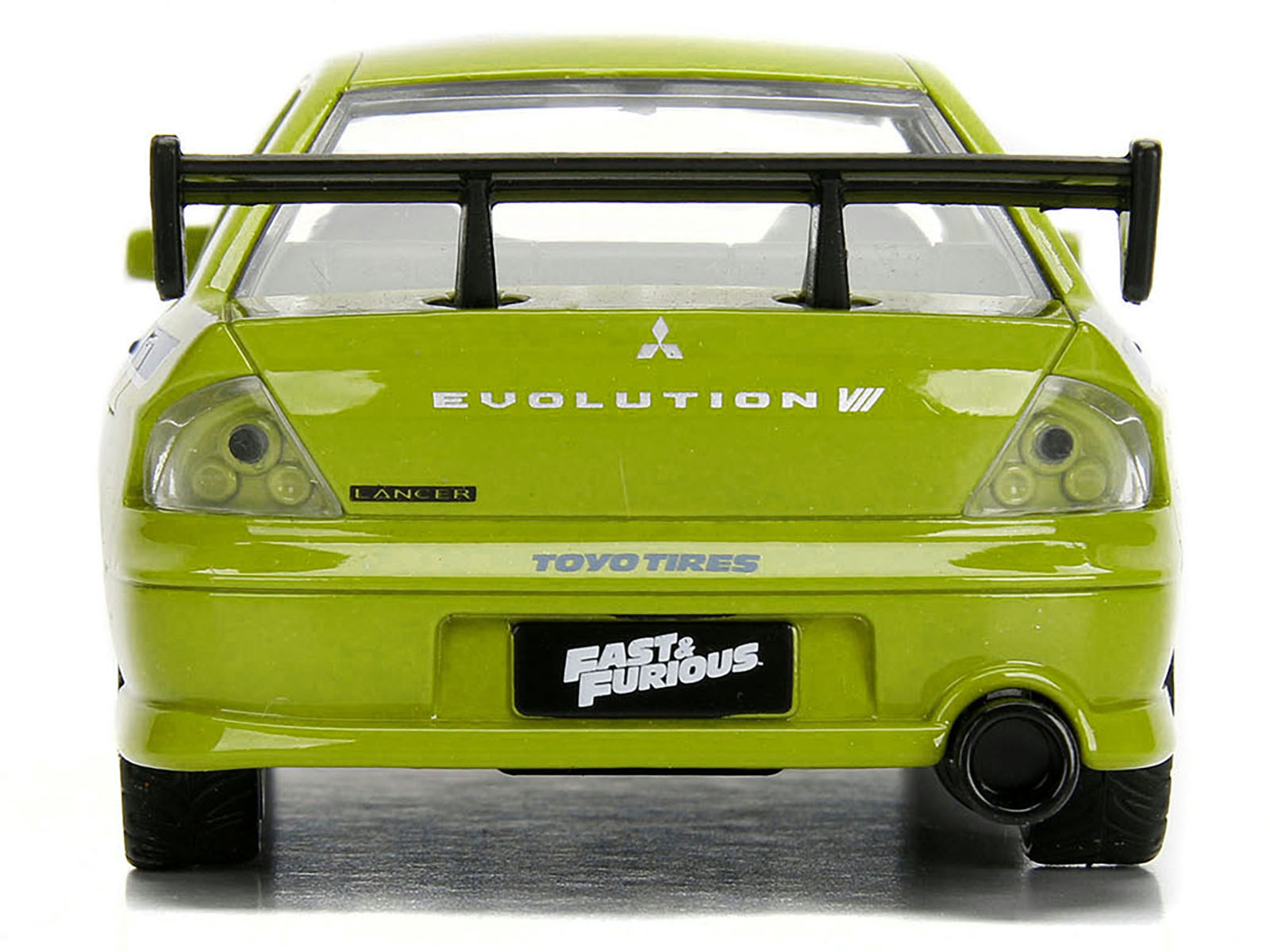 Brian's Mitsubishi Lancer Evolution VII Green "Fast & Furious" Movie 1/32 Diecast Model Car by Jada - image 5