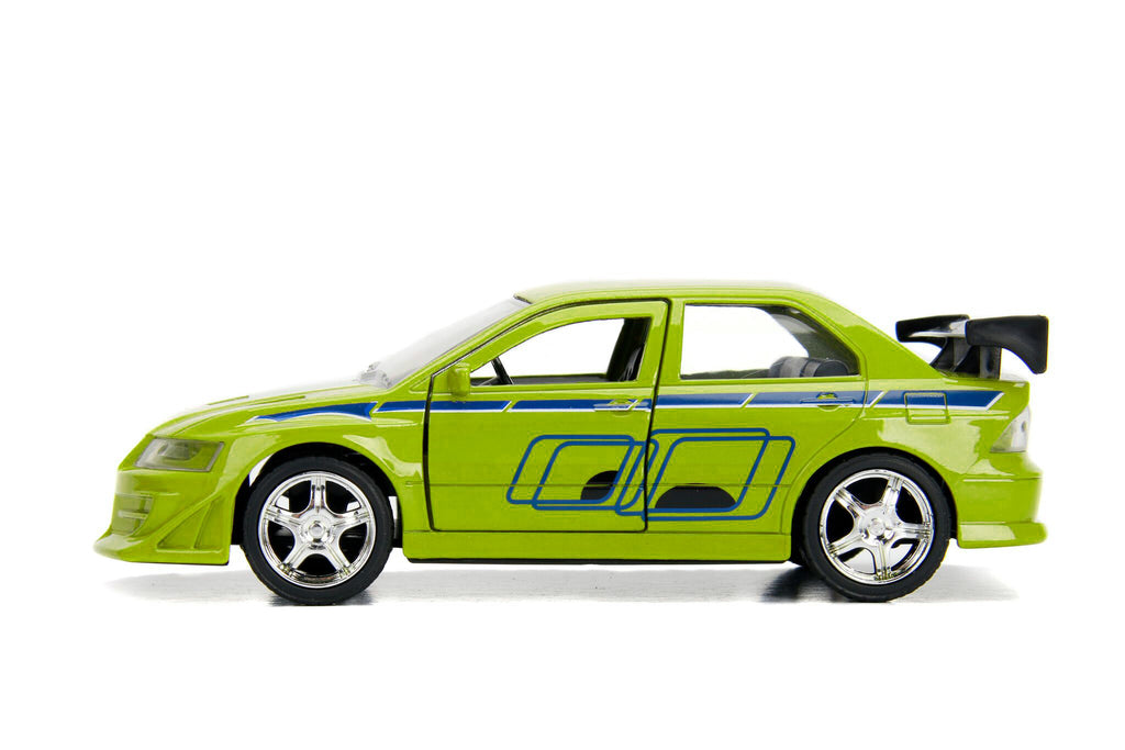 Brian's Mitsubishi Lancer Evolution VII Green "Fast & Furious" Movie 1/32 Diecast Model Car by Jada - image 3