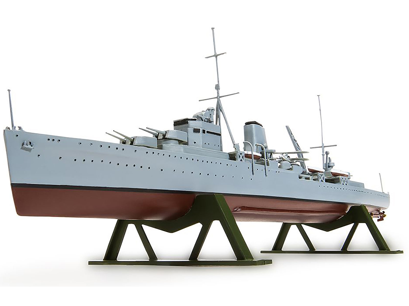 Level 3 Model Kit HMS Ajax Light Cruiser 1/600 Plastic Model Kit by Airfix - image 4