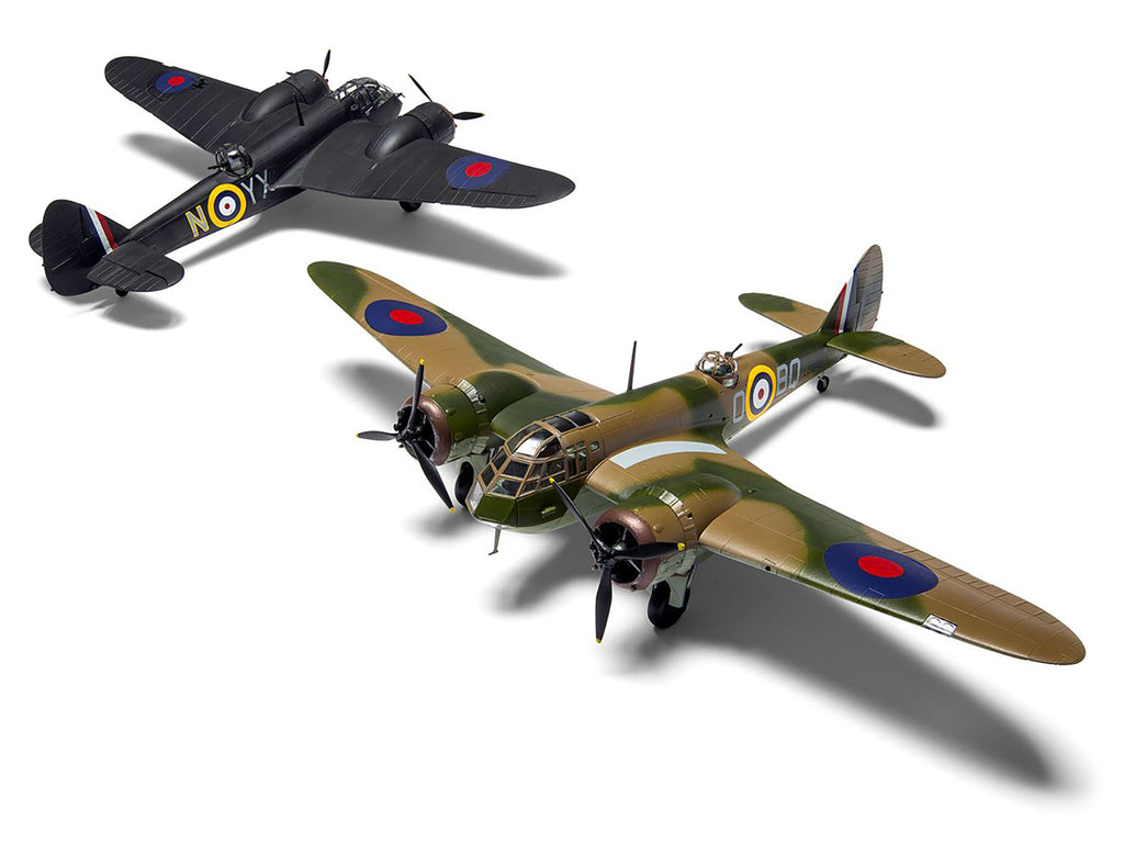 Level 2 Model Kit Bristol Blenheim Mk.IF Aircraft with 2 Scheme Options 1/72 Plastic Model Kit by Airfix - image 2