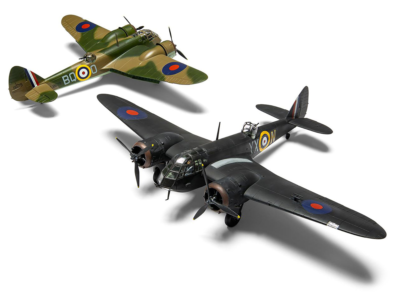 Level 2 Model Kit Bristol Blenheim Mk.IF Aircraft with 2 Scheme Options 1/72 Plastic Model Kit by Airfix - image 3
