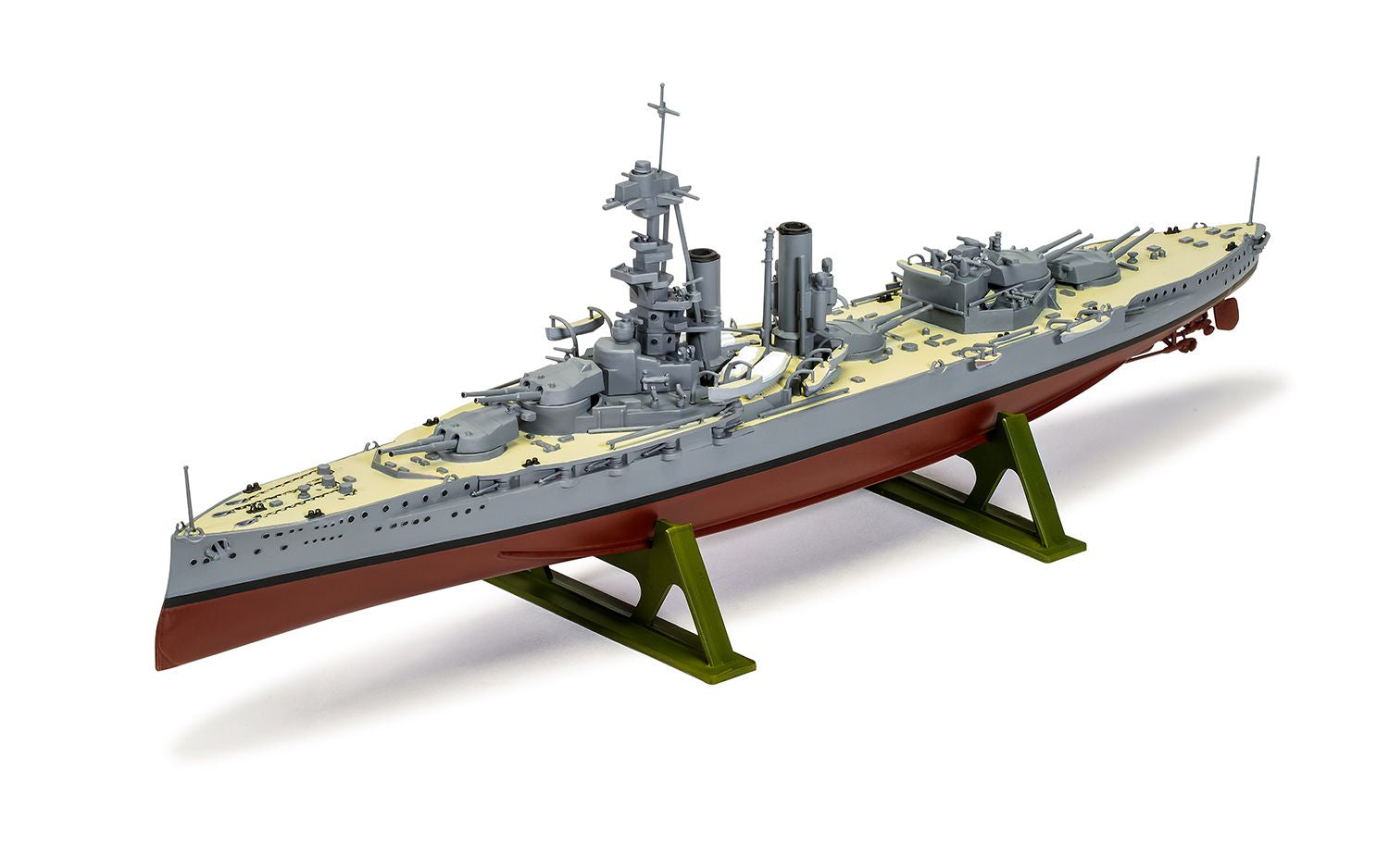 Level 3 Model Kit HMS Iron Duke Frigate "Vintage Classics" Series 1/600 Plastic Model Kit by Airfix - image 2