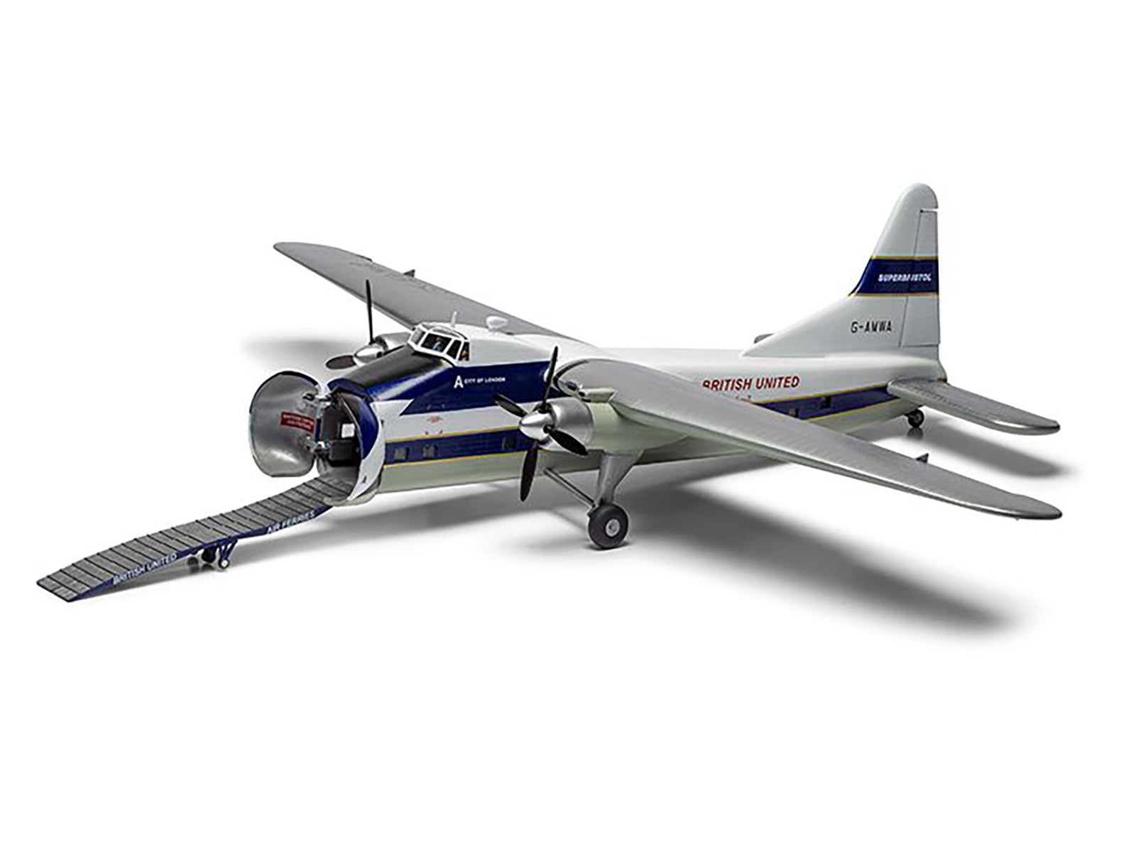 Level 2 Model Kit Bristol Superfreighter Freighter Aircraft "British United Air Ferries (BUAF)" 1/72 Plastic Model Kit by Airfix - image 4