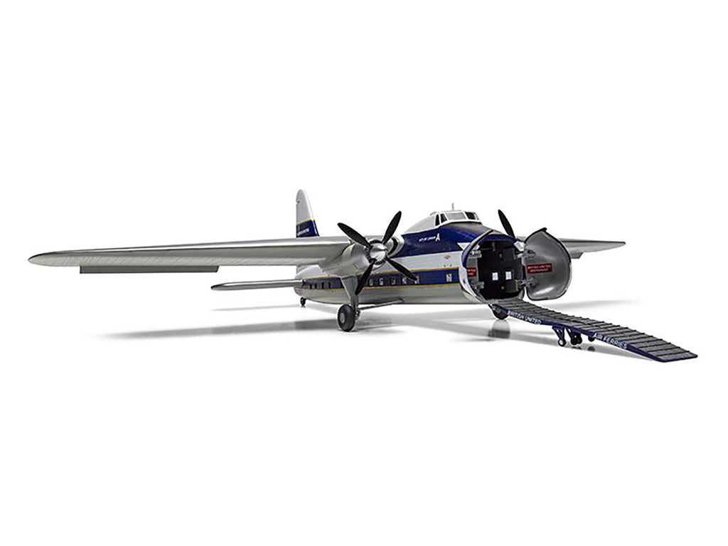 Level 2 Model Kit Bristol Superfreighter Freighter Aircraft "British United Air Ferries (BUAF)" 1/72 Plastic Model Kit by Airfix - image 2
